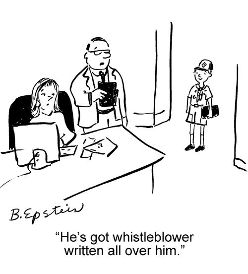 "He's got whistleblower written all over him."