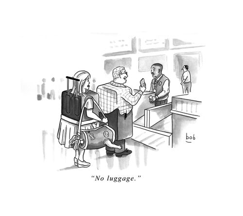 "No luggage."