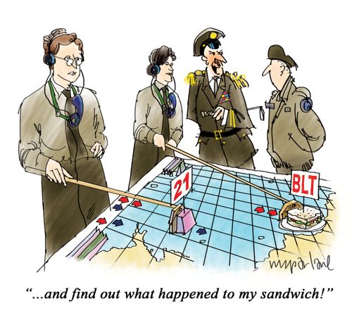 "...and find out what happened to my sandwich!"