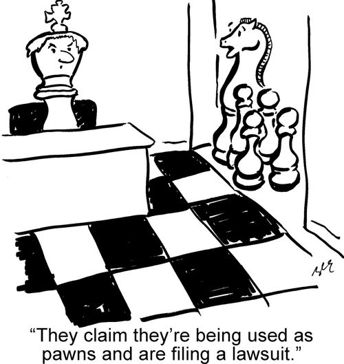 "They claim they're being used as pawns and are filing a lawsuit."