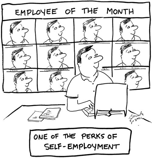 Employee of the Month: One of the perks of self-employment