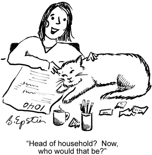 "Head of household? Now, who would that be?"