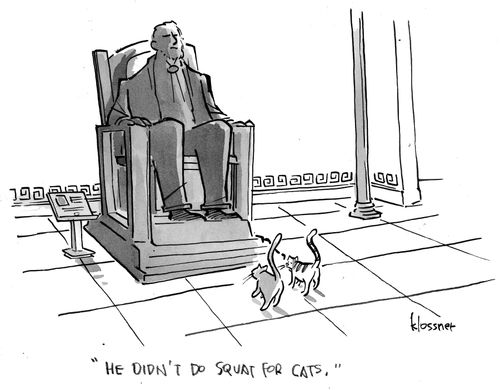 "He didn't do squat for cats."