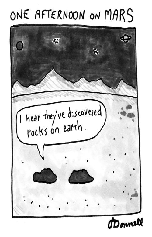 One afternoon on mars.