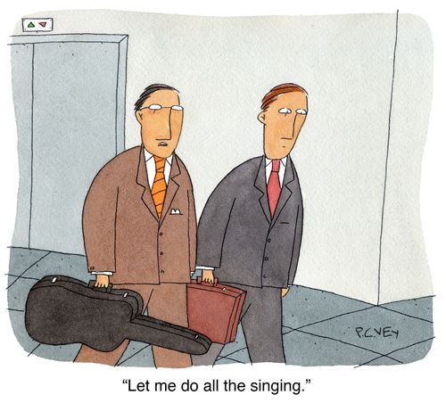 "Let me do all the singing."