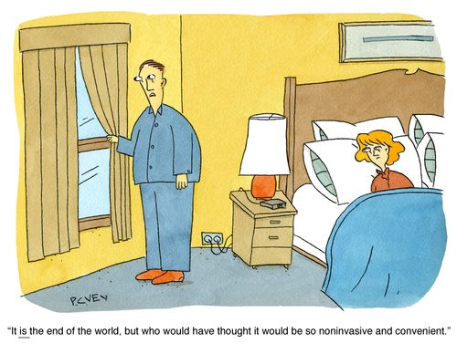 "It is the end of the world, but who would have thought it would be so noninvasive and convenient."
