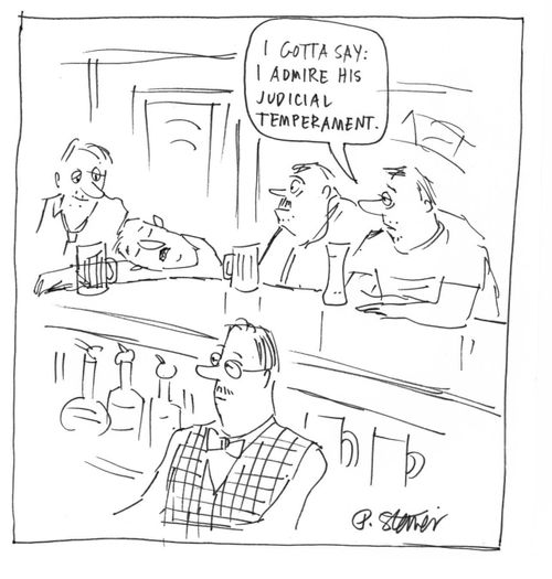 "I gotta say: I admire his judicial temperament."