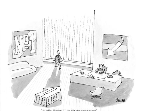 "By golly. Watkins. I like this new corporate art."