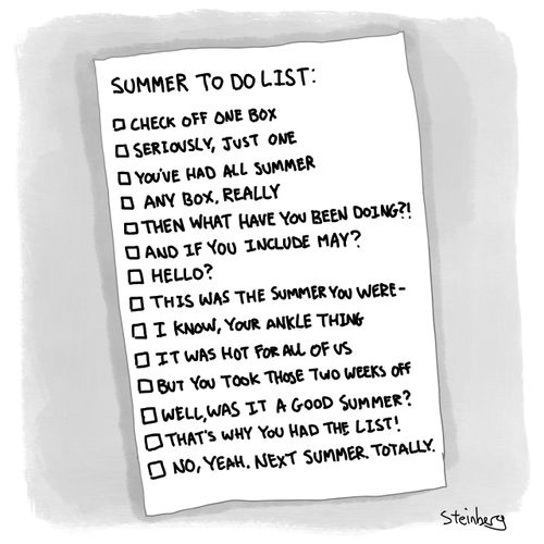 Summer To Do List. . .