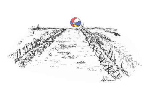 Beach Ball in No-Man's Land
