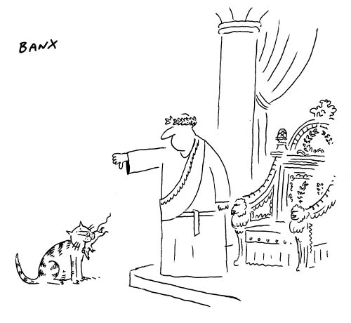 Emperor and cat.