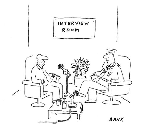 Police interview room.