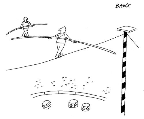 Tightrope walkers.