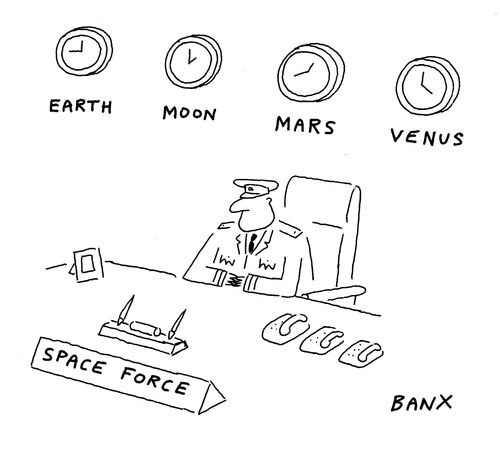 Space force clocks.
