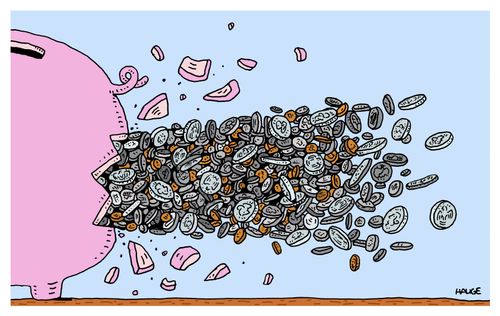 Exploding Piggy Bank