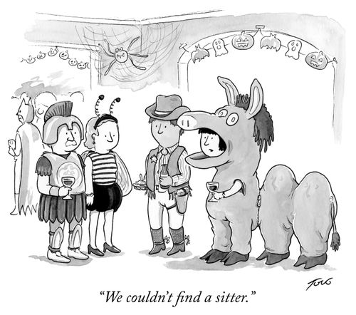 "We couldn't find a sitter."