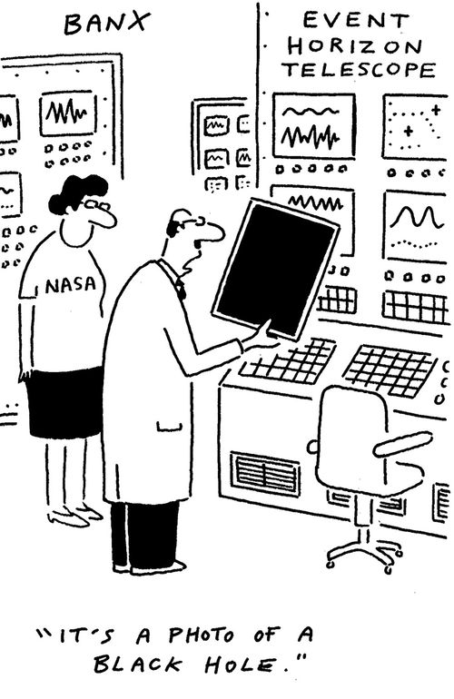 "It's  photo of a black hole."