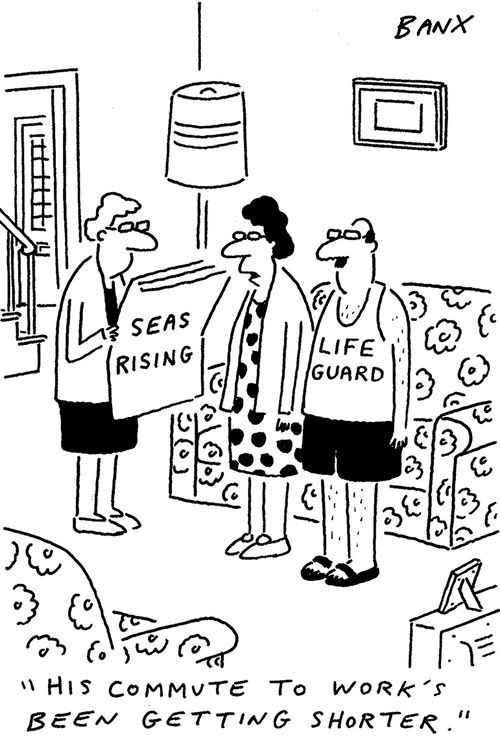 "His commute to work's been getting shorter."