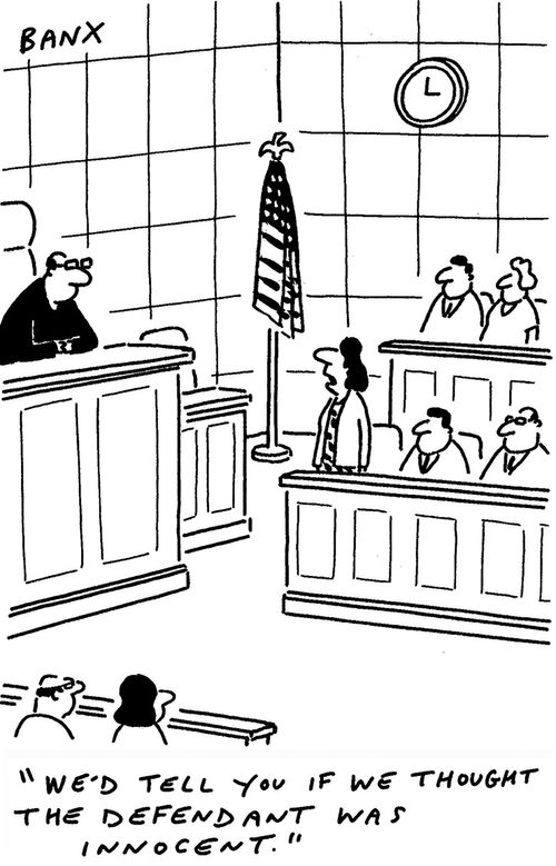 "We'd tell you if we thought the defendant was innocent."