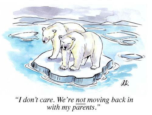 "I don't care. We're not moving back in with my parents."
