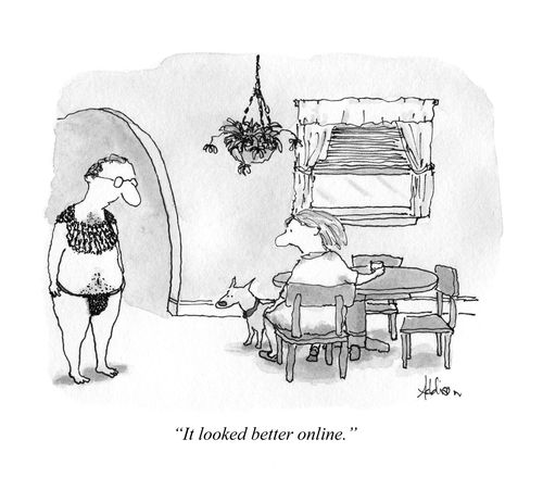 "It looked better online."