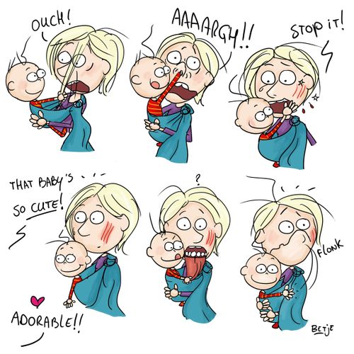 "Ouch. . . Aaaargh!!. . . Stop it!. . . "