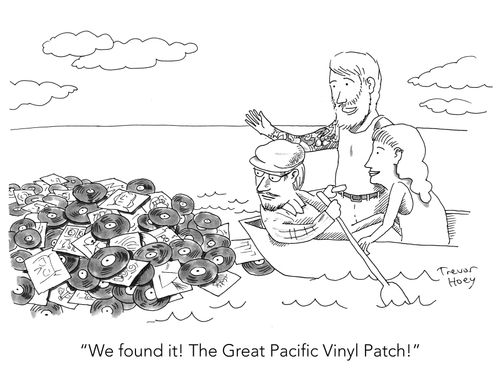 "We found it! The Great Pacific Vinyl Patch!"
