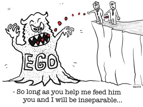 "So long as you help me feed him you and I will be inseparable..."