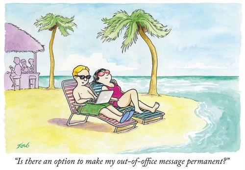 "Is there an option to make my out-of-office message permanent?"
