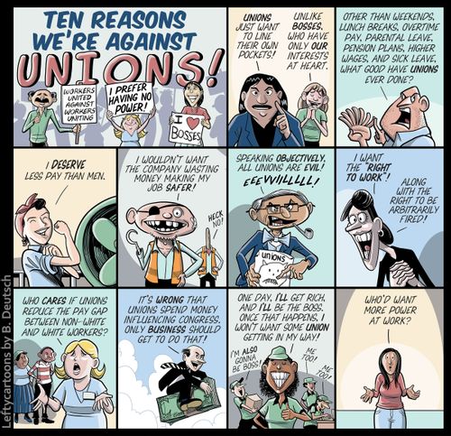 Ten Reasons We're Against Unions!