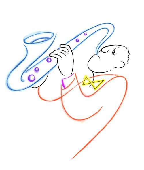 A saxophonist