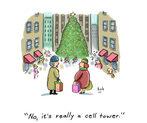 "No, it's really a cell tower."