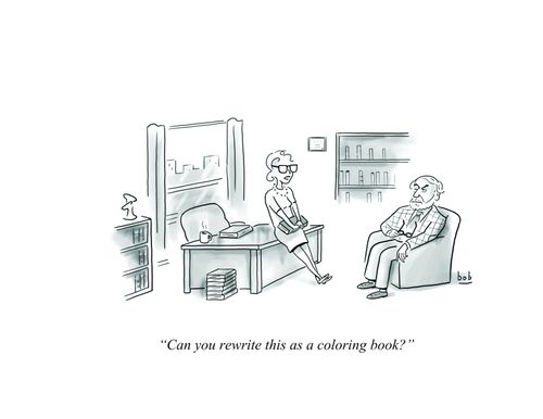 "Can you rewrite this as a coloring book?"