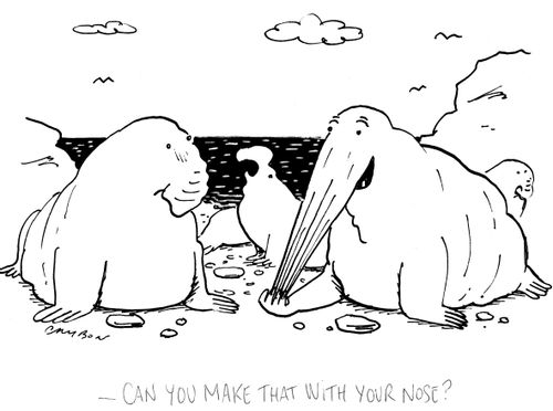 "Can you make that with your nose?"