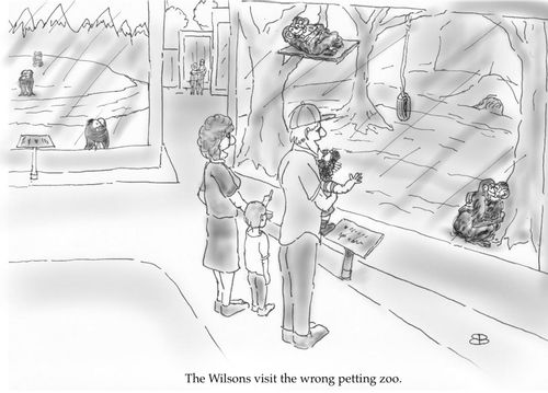 The Wilsons visit the wrong petting zoo.