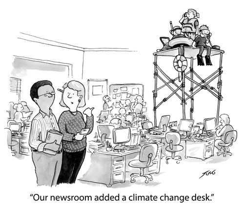 "Our newsroom added a climate change desk."
