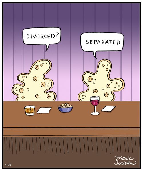 "Divorced?" "Separated."