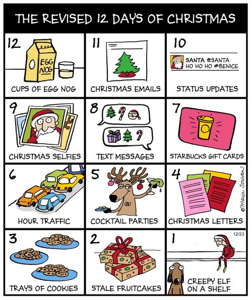 The revised 12 days of Christmas