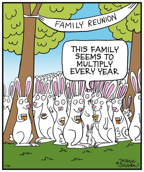 "This family seems to multiply every year."