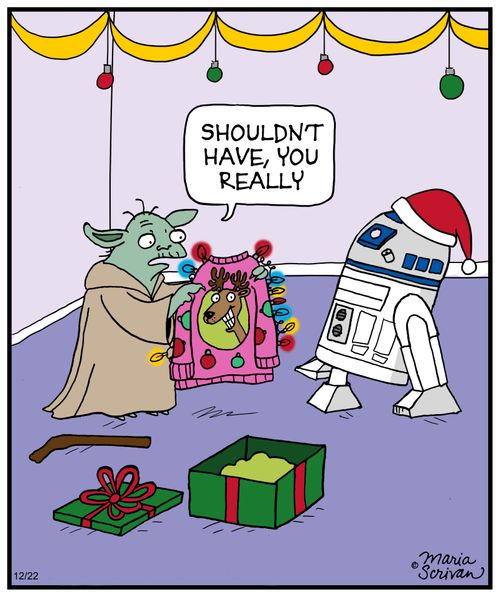 "Shouldn't have, you really."