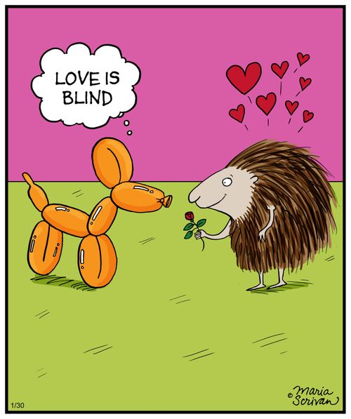 "Love is blind."