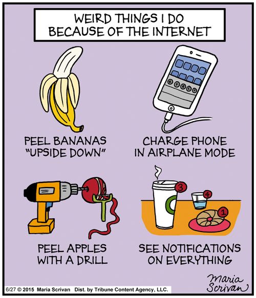 Weird things I do because of the internet