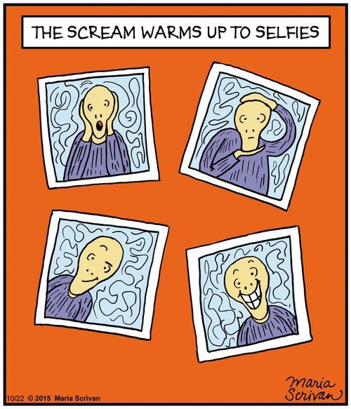 The Scream warms to selfies