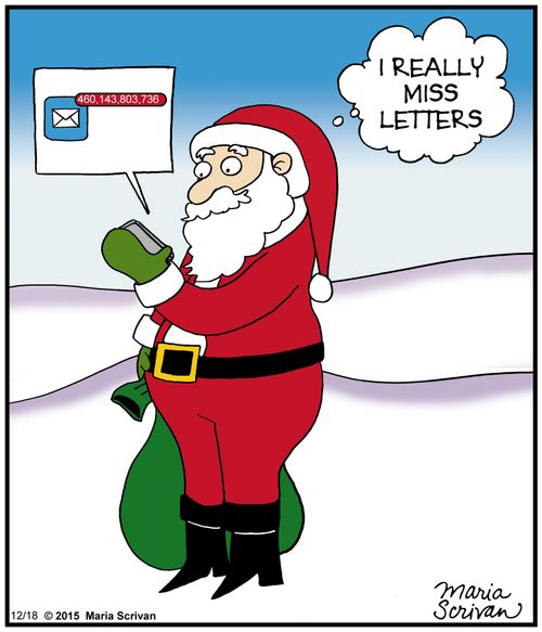 "I really miss letters."