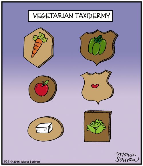 Vegetarian taxidermy