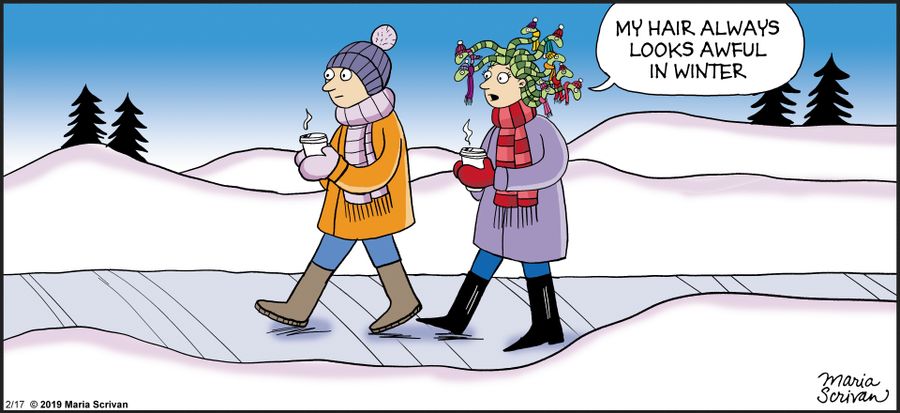 "My hair always looks awful in the winter."