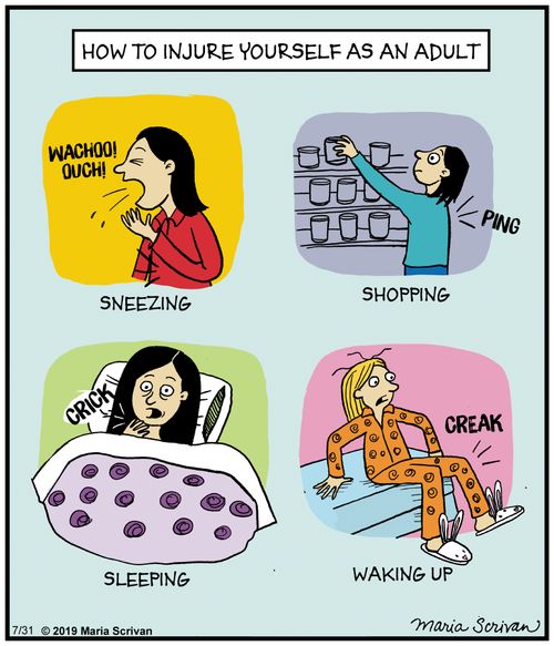 How to injury yourself as an adult