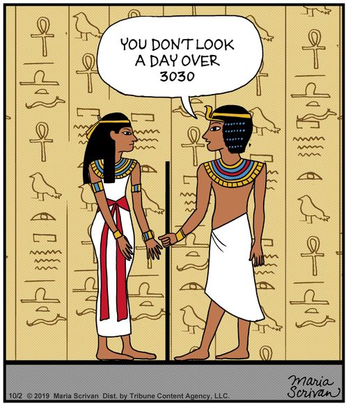 "You don't look a day over 3030."