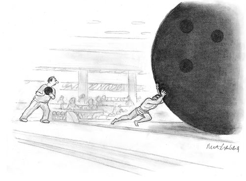 Giant bowling ball.