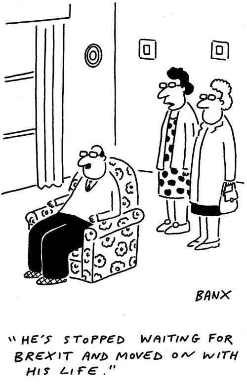 "He's stopped waiting for Brexit and moved on with his life."